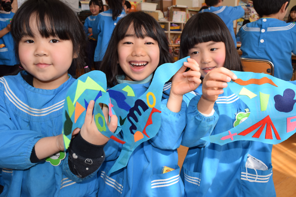 個性が光る作品が完成。思わず笑顔＝同