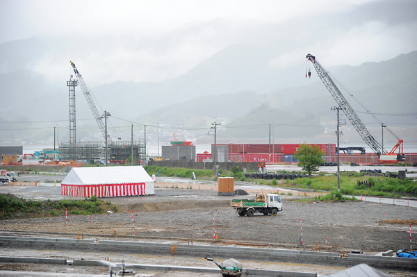 大船渡工場(仮称)の建設予定地=同