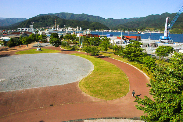 Web東海新報 憩いの緑地 復旧へ ６月末までの完工見込む サン アンドレス公園 大船渡