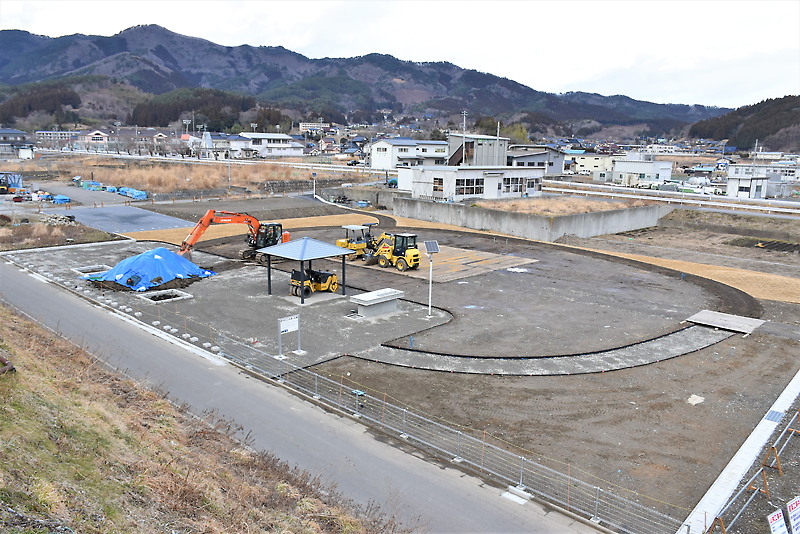 Web東海新報 綾里らしさ 生きる拠点に 被災跡地での整備進む あやさとふれあい広場 大船渡 別写真あり